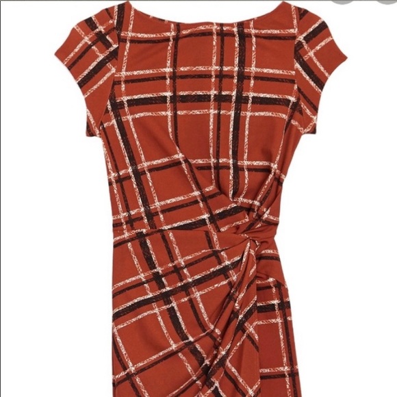 love...ady Dresses & Skirts - Love...ady plaid twist front dress Size Small NWOT